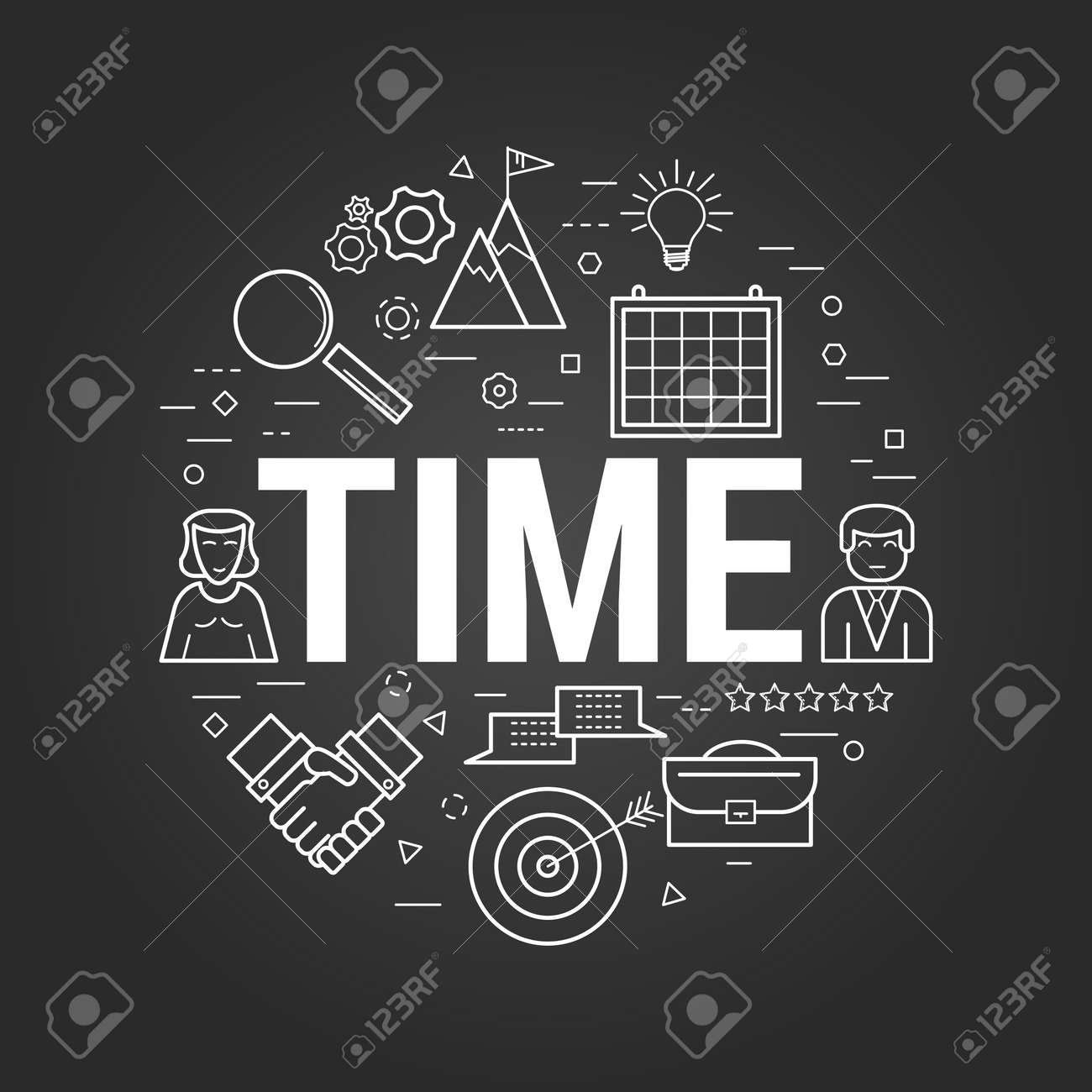 A Vector Time Management Round Concept In Thin Linear Style - 