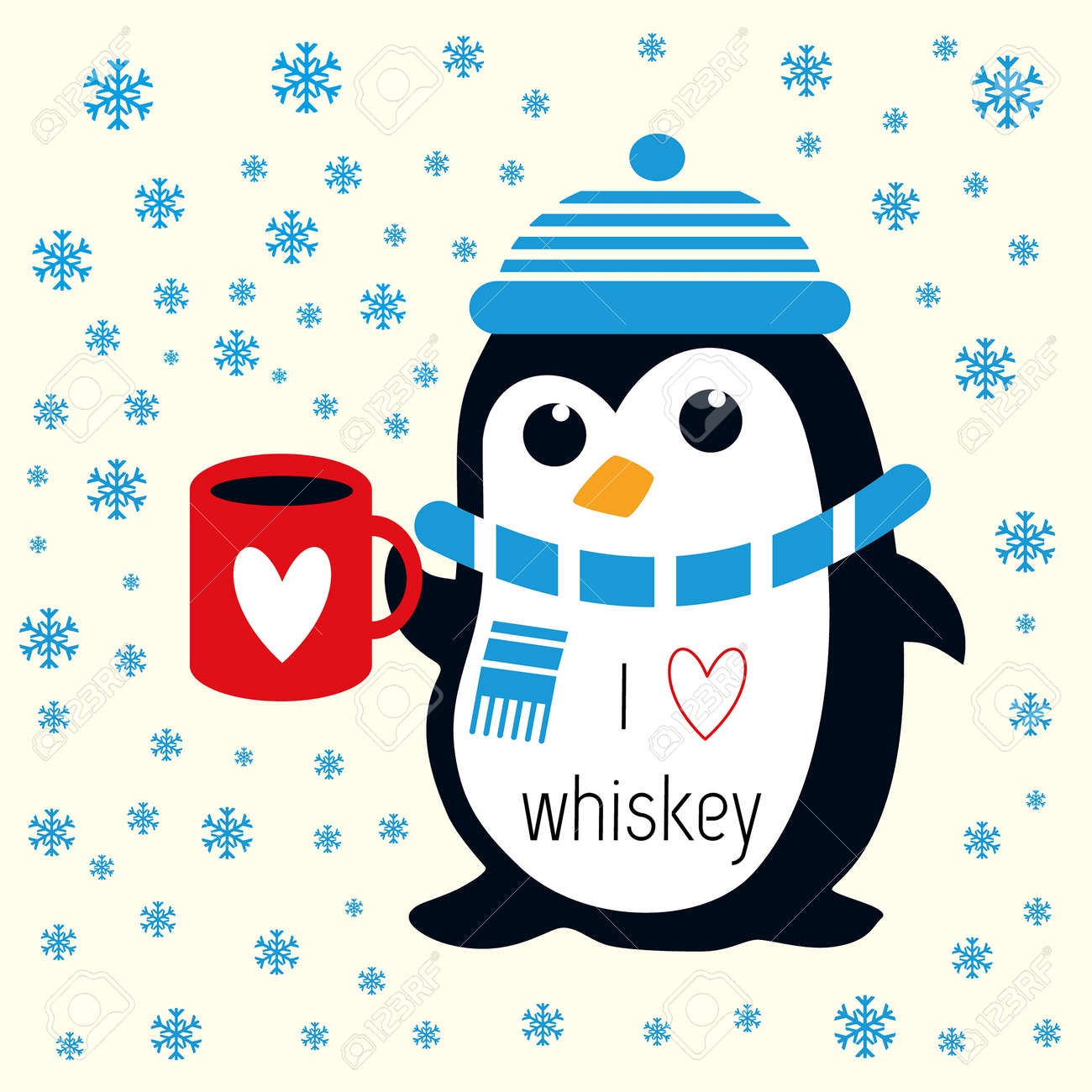 funny cute girl with red cup with heart for christmas party funny holiday party invitations