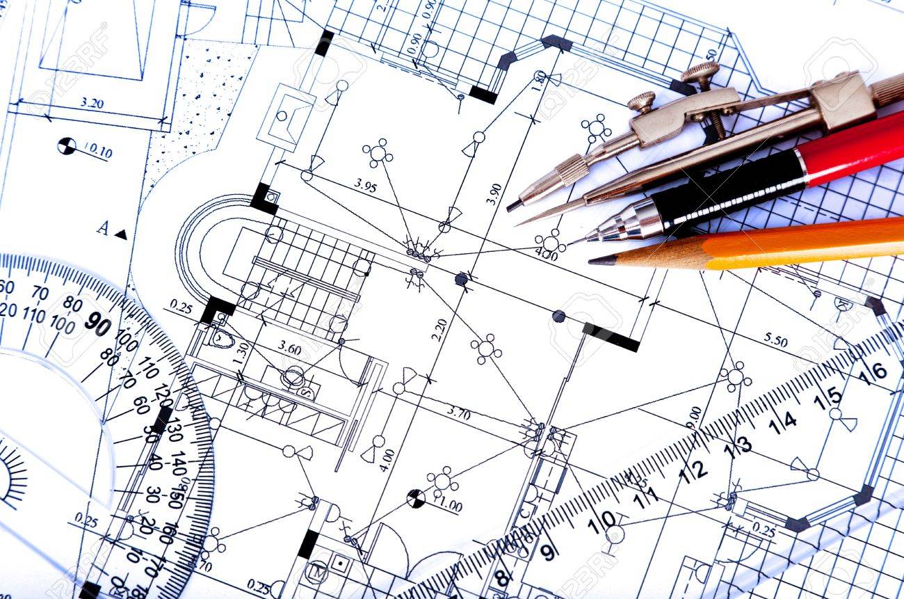 drawing tools on architectural