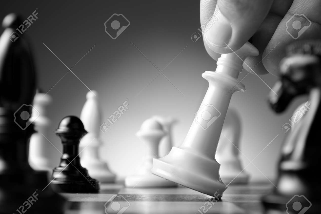 Strategic Moves, Chess Game Stock Photo - Image of chess, chessboard:  41812666