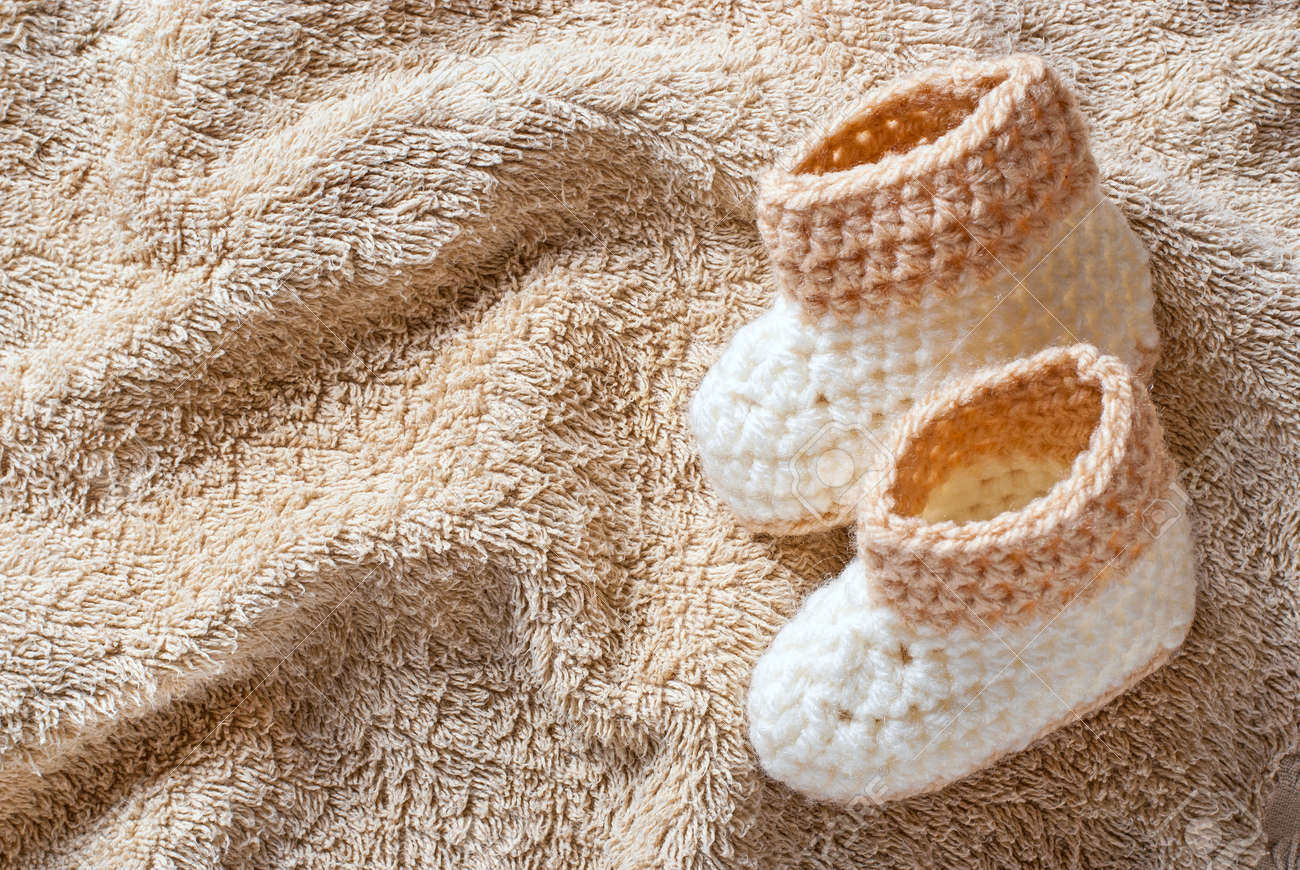 brown baby booties