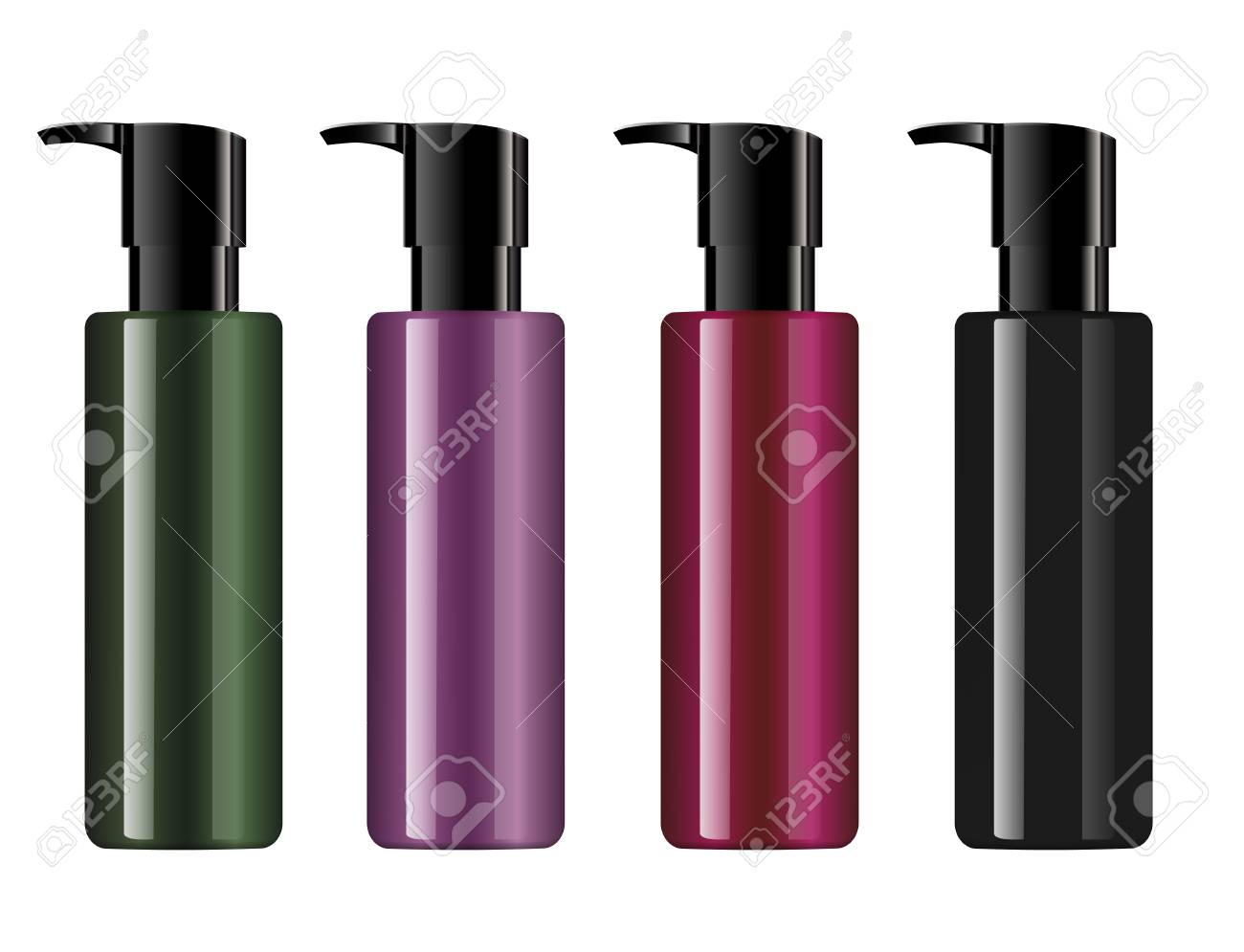 Download Hair Conditioner Dispenser Pump Cosmetic Bottles Mockup Set Royalty Free Cliparts Vectors And Stock Illustration Image 126717417