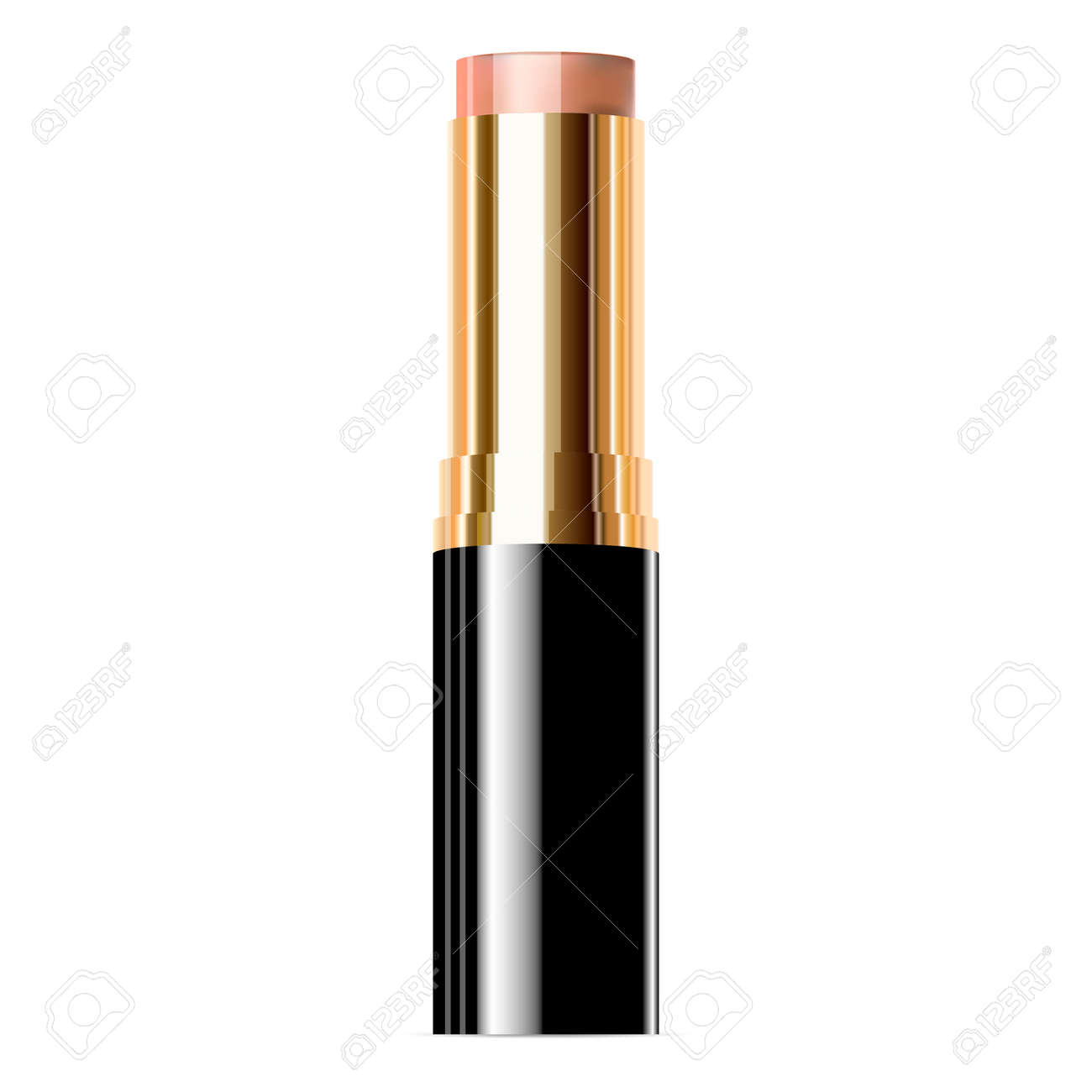 Download Lipstick Mockup Trendy Cosmetic Lip Balm Glossy Tube Template Royalty Free Cliparts Vectors And Stock Illustration Image 122377031