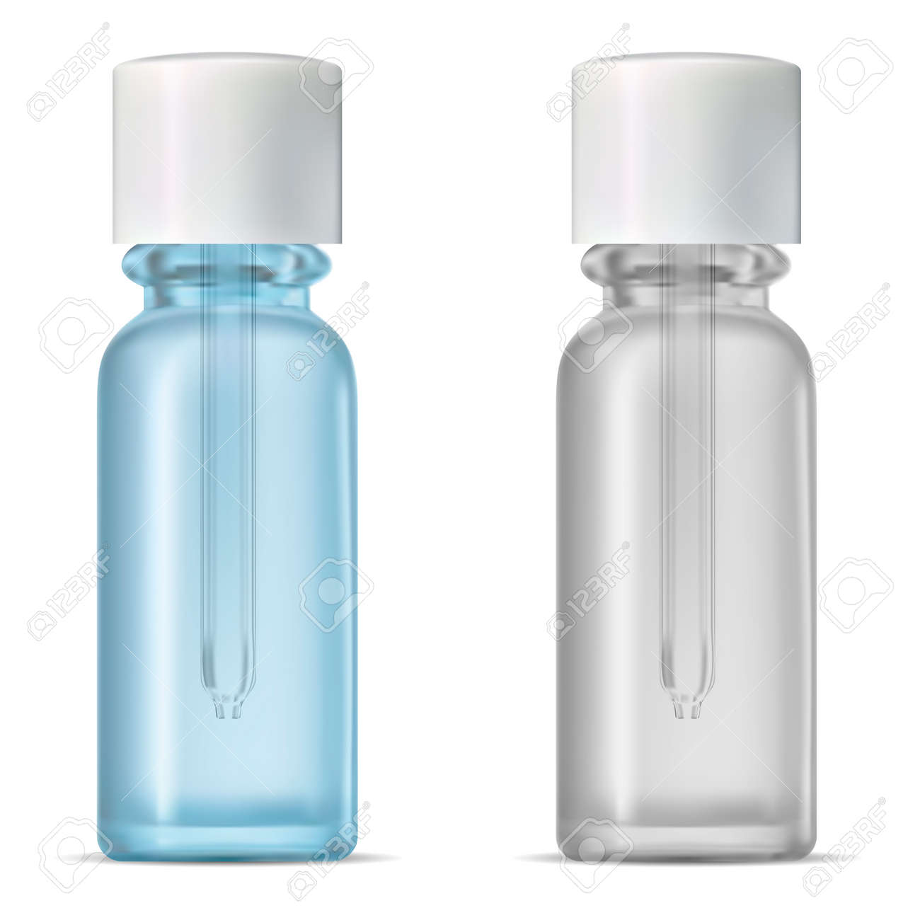 Download Dropper Bottle Medical Serrum Vial Mockup White Glass Transparent Royalty Free Cliparts Vectors And Stock Illustration Image 126717739