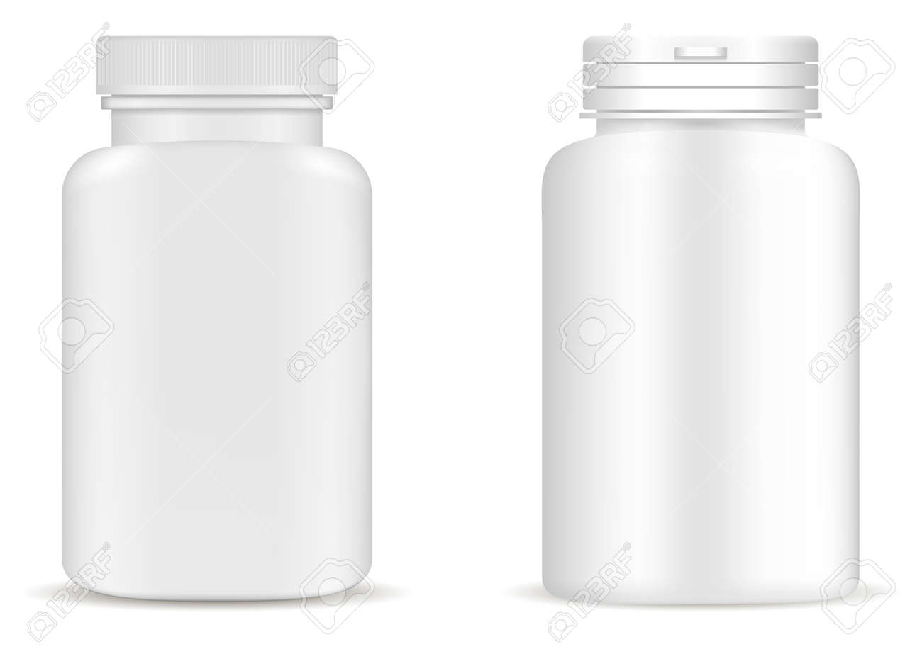 Download Supplement Bottle Pill Bottle Mockup Medicine Jar White Vector Royalty Free Cliparts Vectors And Stock Illustration Image 129401284