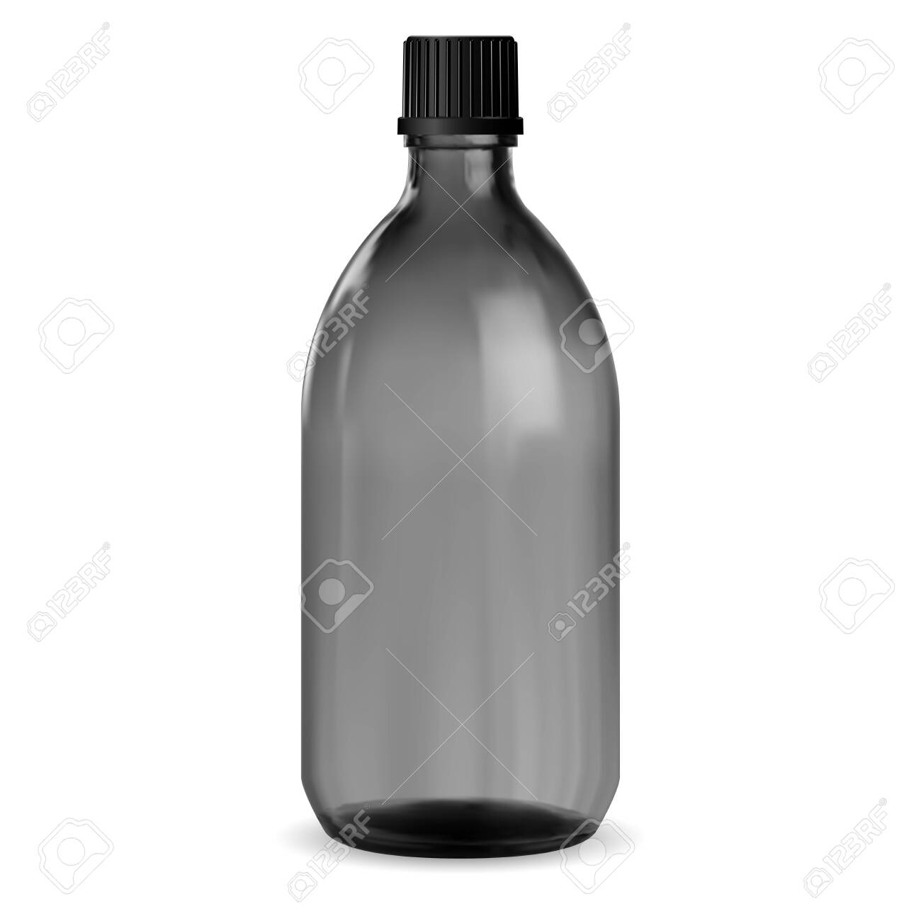 Download Black Bottle Glass Medical Jar Syrup Vial Mockup Pharmacy Royalty Free Cliparts Vectors And Stock Illustration Image 130546483