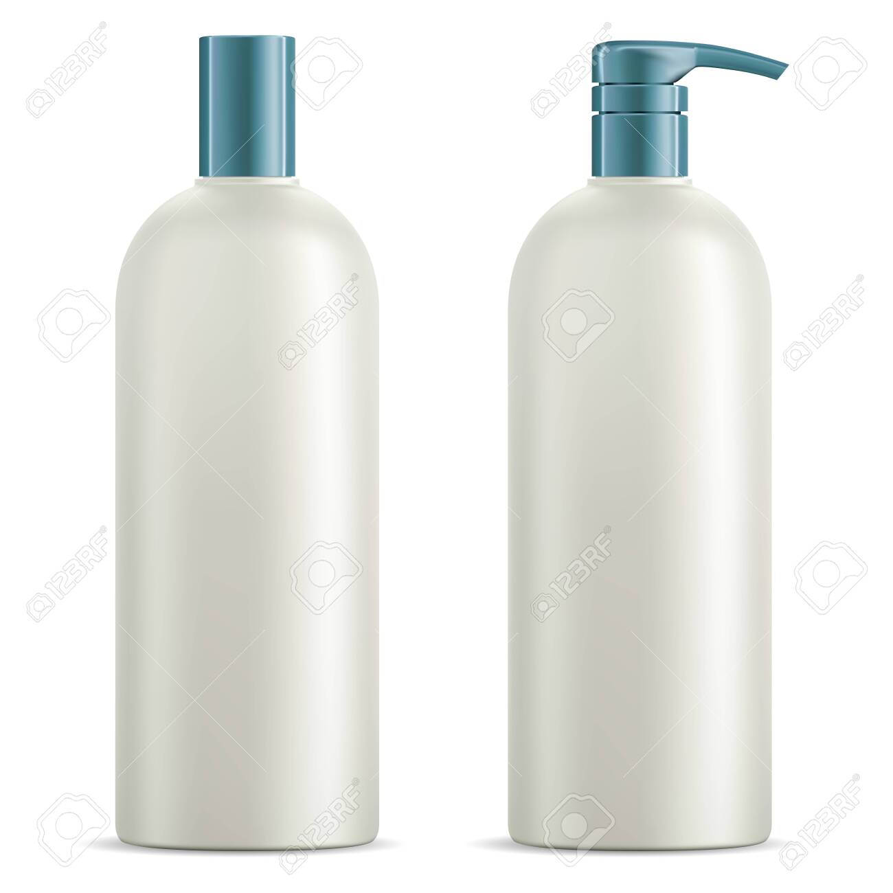Download Cosmetic Bottle Set Shampoo Shower Gel Package Blank Plastic Royalty Free Cliparts Vectors And Stock Illustration Image 144125793