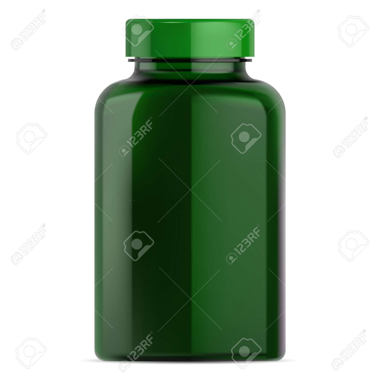 Download Pill Bottle Mockup Green Plastic Supplement Jar For Vitamin Royalty Free Cliparts Vectors And Stock Illustration Image 151058743