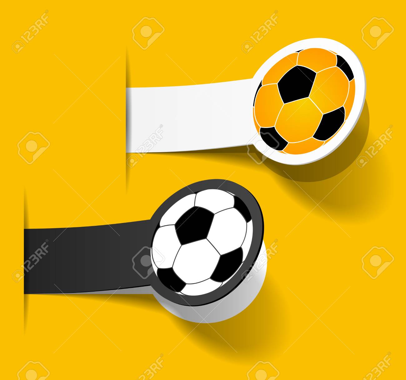 サッカー ボールの絵のステッカー のイラスト素材 ベクタ Image