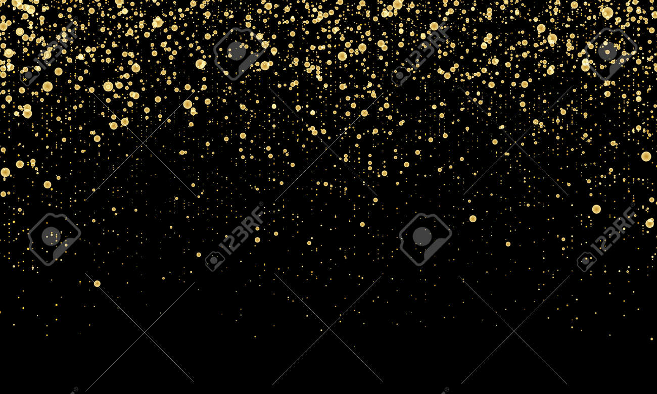 Golden confetti. Gold abstract particles. Sparkle glitter background. Vector illustration. - 138921140 Golden confetti. Gold abstract particles. Sparkle glitter background. Vector illustration. - 138921140