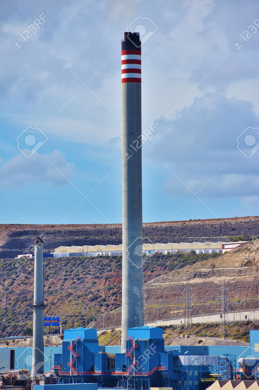 Thermal power plant chimney - 100965124 Thermal power plant chimney - 100965124