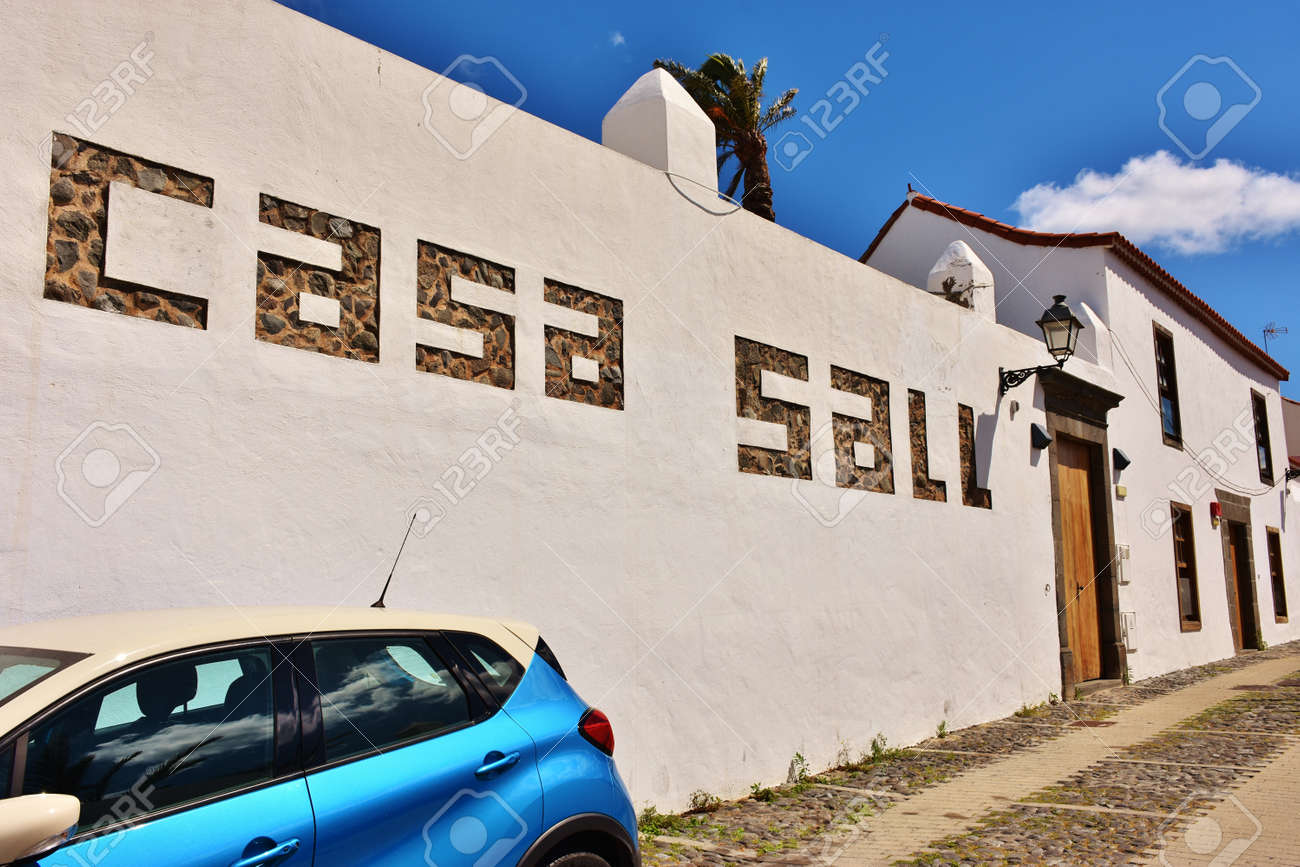 Stock Photo Grand Canary, Spain. 10/4/2017. Casa Sall in Saint Francisco in Telde on the saint's day - 133440540 Stock Photo Grand Canary, Spain. 10/4/2017. Casa Sall in Saint Francisco in Telde on the saint's day - 133440540