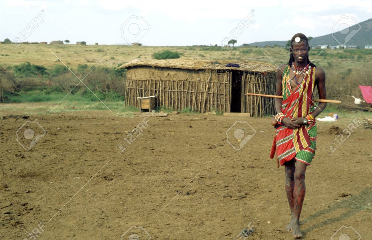 Maasai Semi Nomadic People Located In Masai Mara National Reserve Stock Photo Picture And Royalty Free Image Image