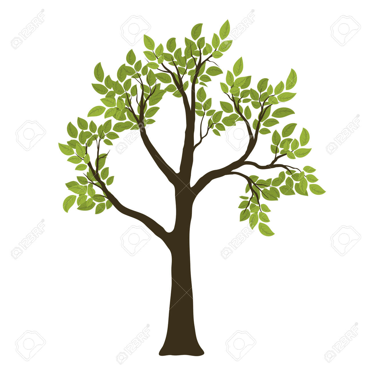 Green Vector Tree Nature Symbol Royalty Free Cliparts Vectors And Stock Illustration Image