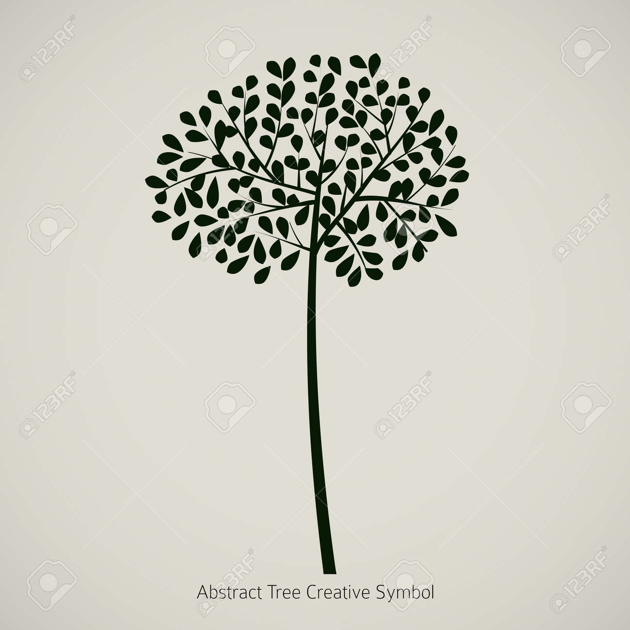 Tree plant illustration. Nature abstract design symbol - 14274249 Tree plant illustration. Nature abstract design symbol - 14274249