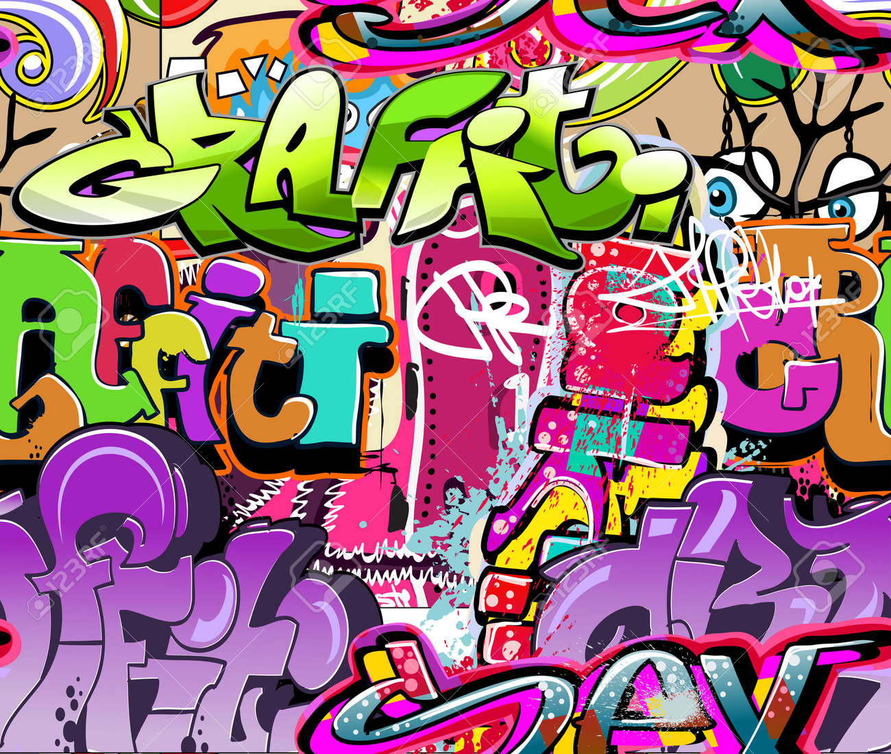 hip hop graffiti background