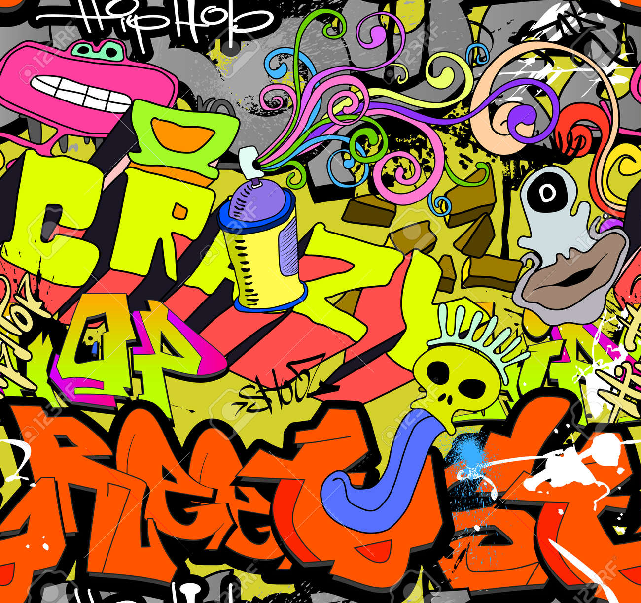 hip hop graffiti background