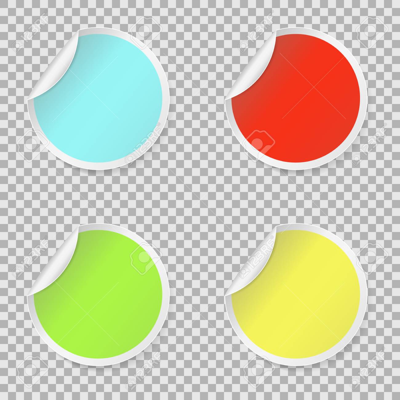 Sticker fixed, coloured blank spherical stickers assortment. Spherical peel.. image regarding Printable Round Stickers called Sticker fixed, coloured blank spherical stickers choice. Spherical peel..