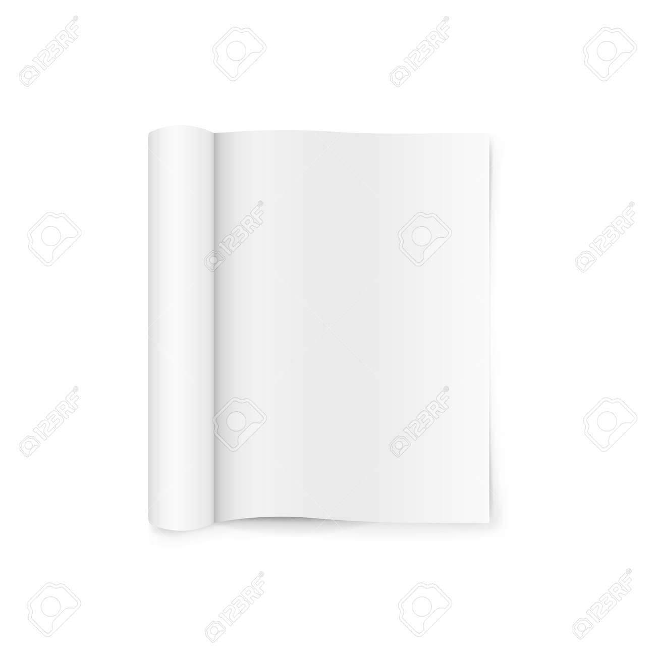 blank magazine template