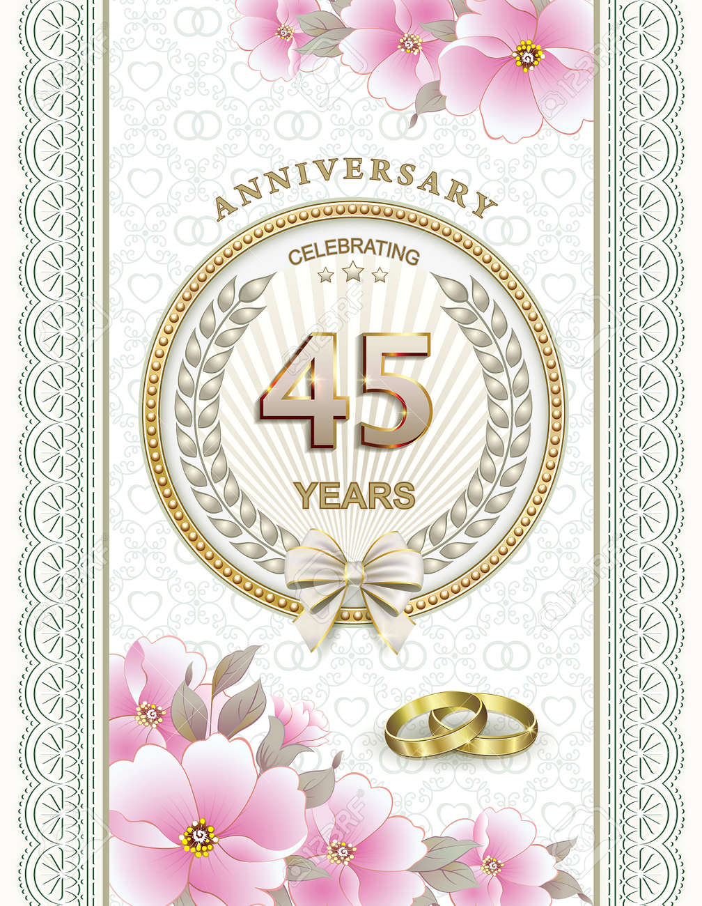 結婚 45 周年 サファイア婚 結婚４５周年
