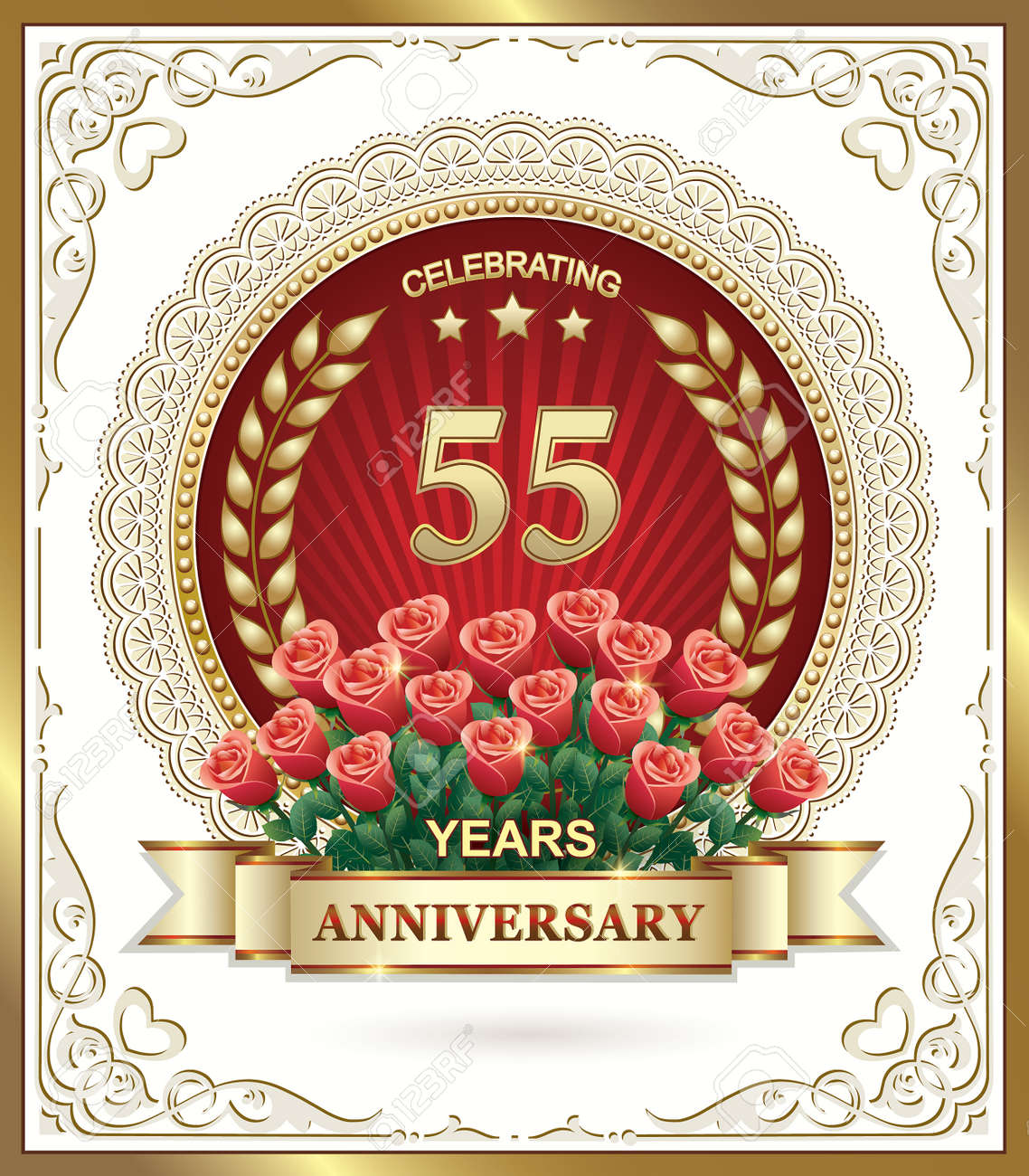 Happy Birthday 55 Years Royalty Free Cliparts Vectors And Stock Illustration Image