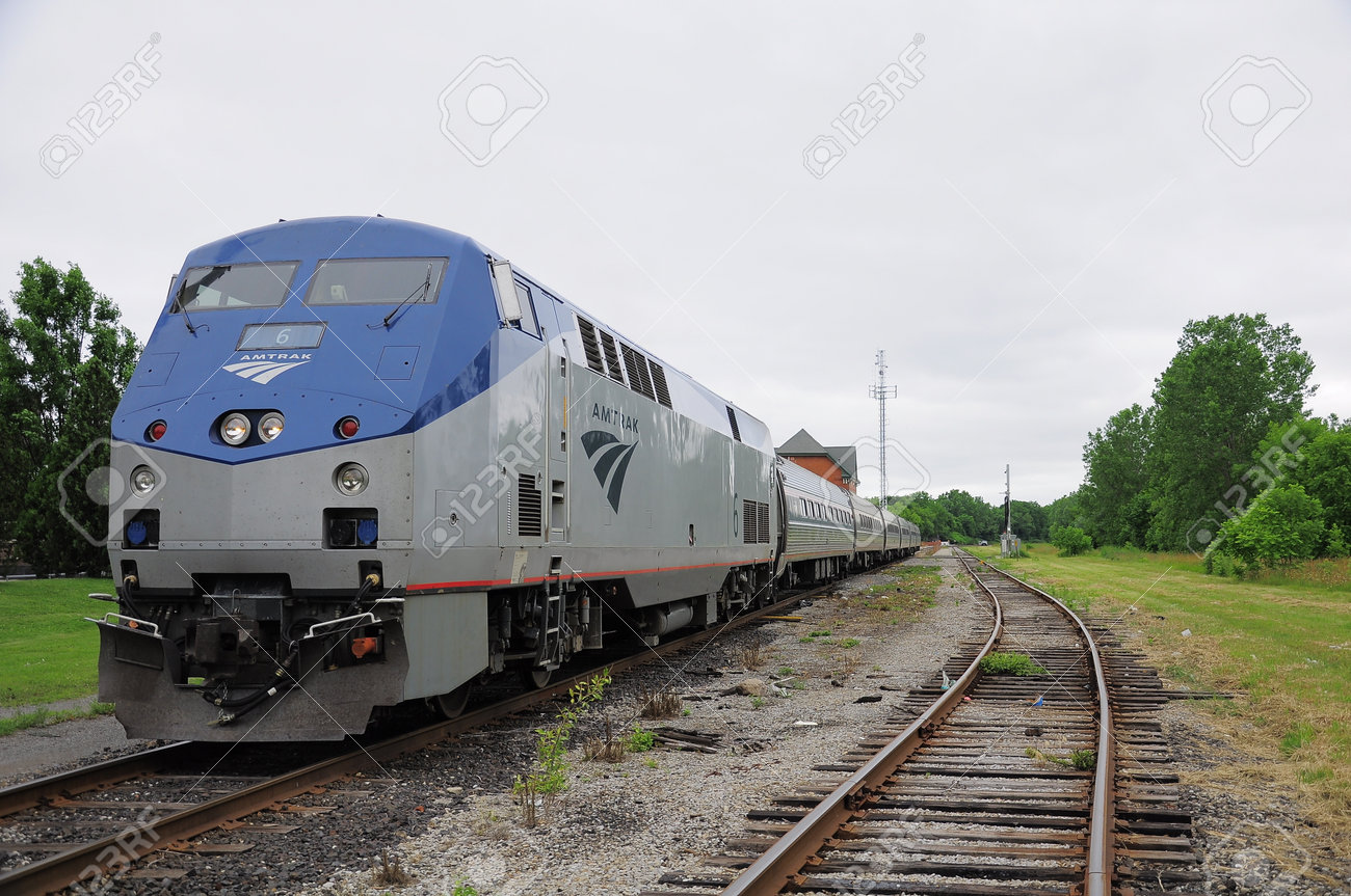 Passenger Train Toronto New York Stands At Niagara Falls Station Stock Photo Picture And Royalty Free Image Image 24217611
