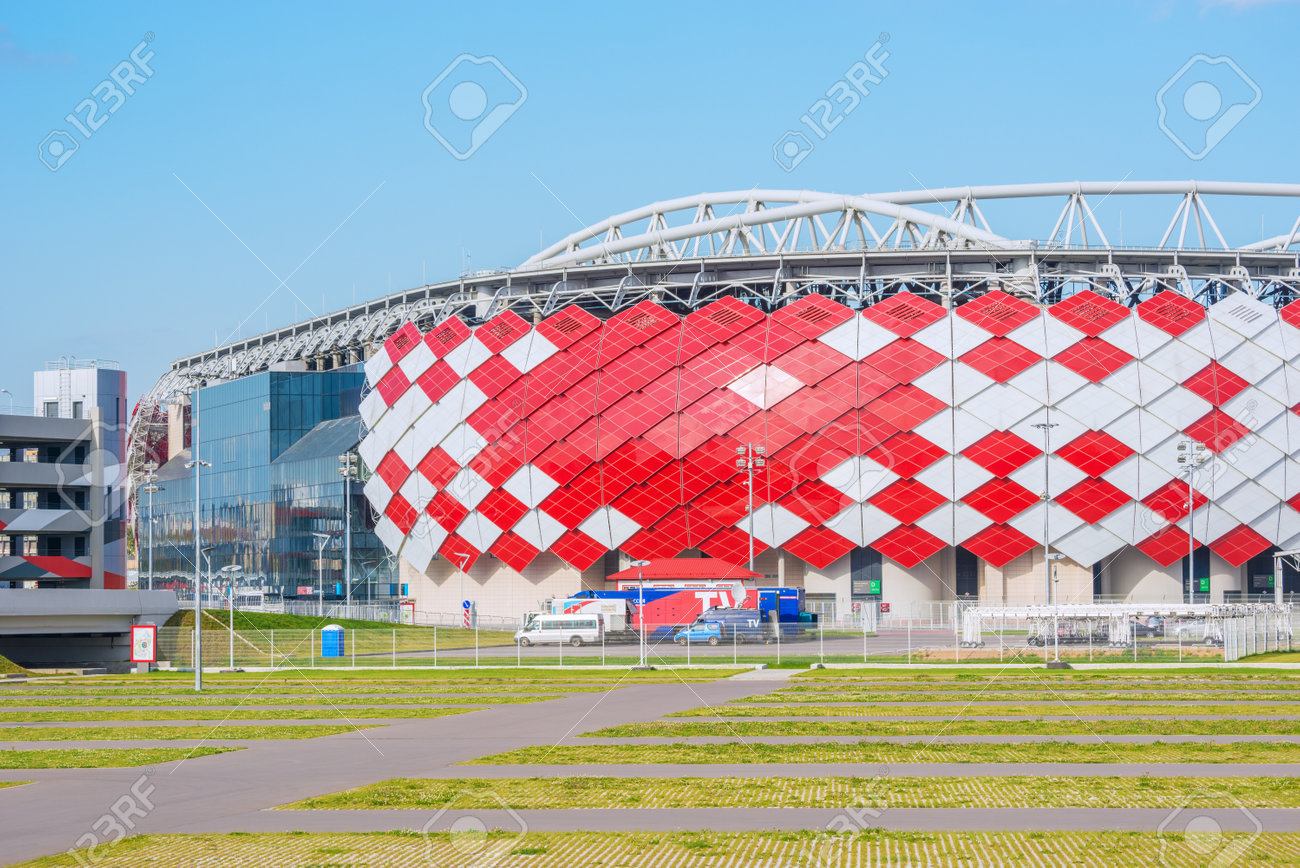 Spartak Stadium or Otkritie Arena in Moscow Editorial Stock Image