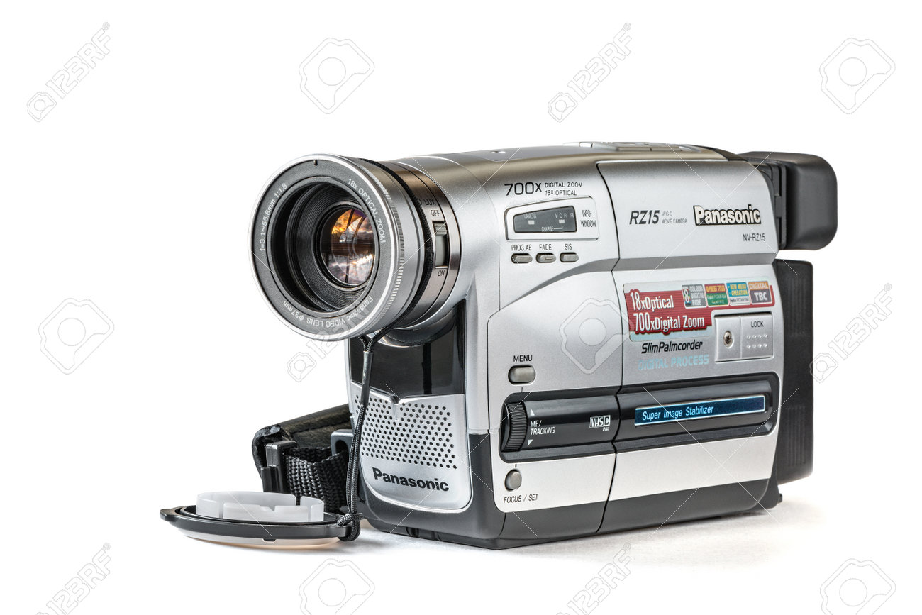 Old Vhs Panasonic Video Camera Isolated
