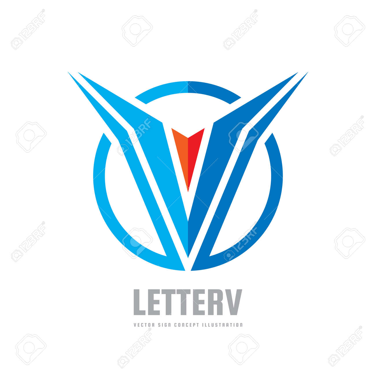 v letter vector logo template concept illustration abstract