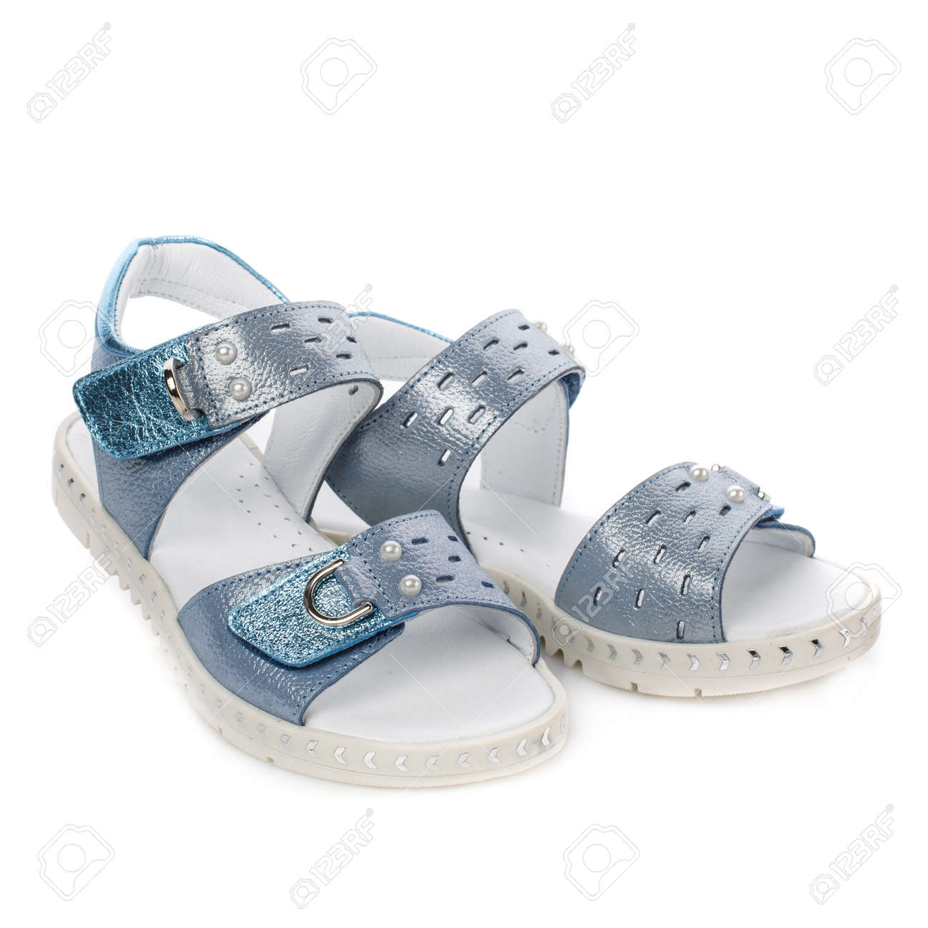 girls blue sandals
