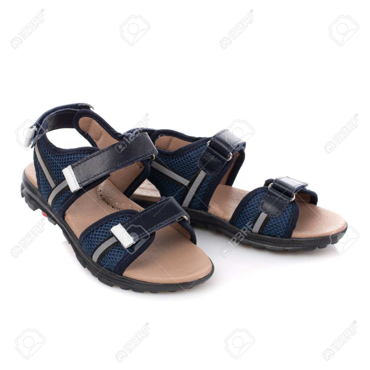 boys black sandals