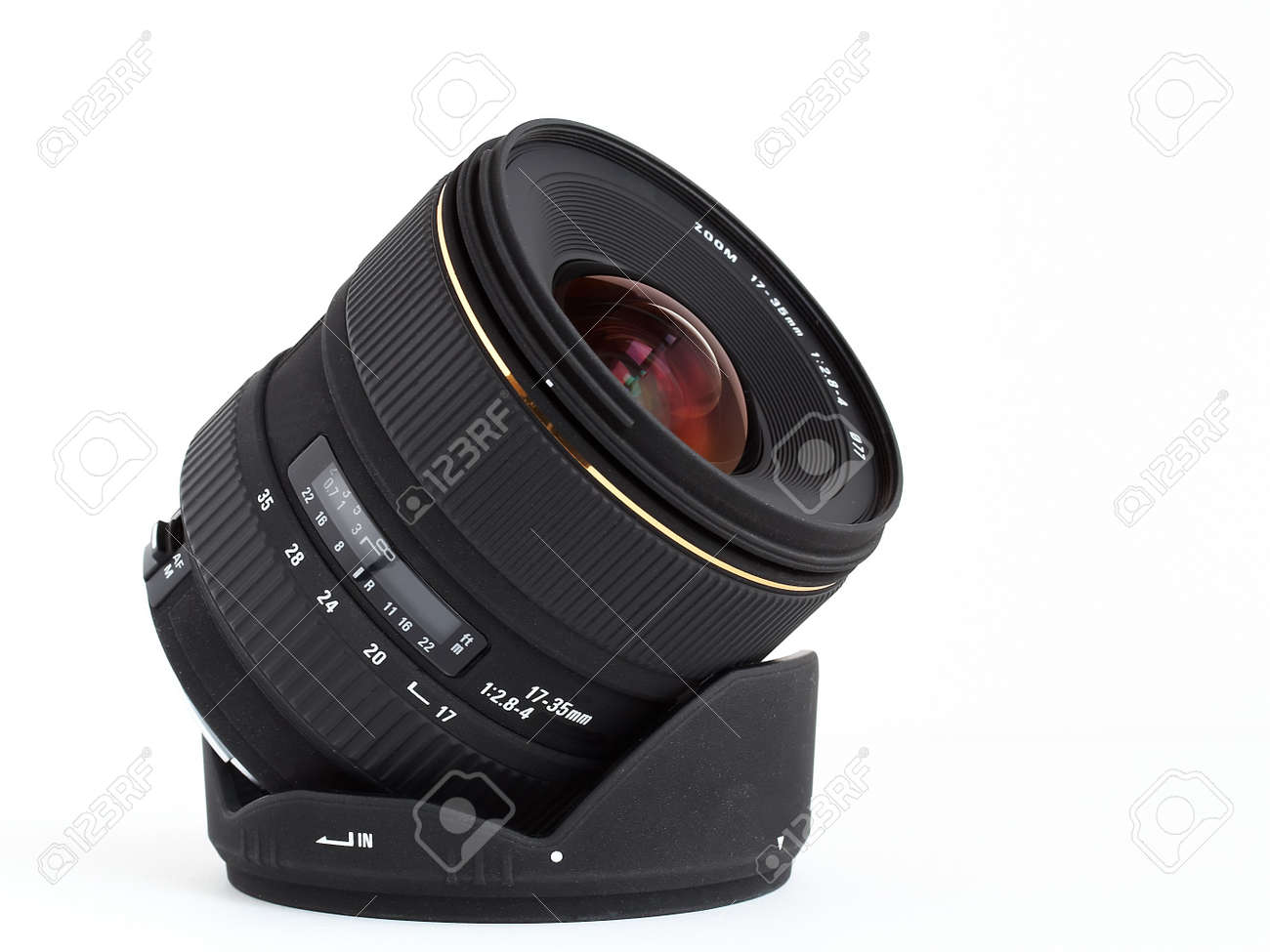 Objectif Grand Angle Pour Appareil Photo Reflex Numerique Sur Fond