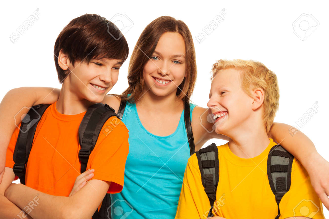 Teen Girls Hugging Teen Girls Hugging