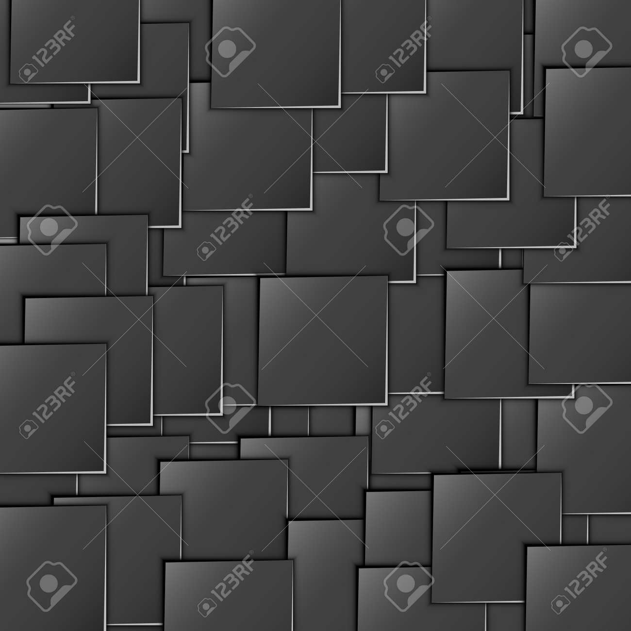 寸法 フラット 黒い正方形は イラストの背景全体に散らばっています マス目の数が均等に配置されます シンプルなデザイン Web サイト用の壁紙のイラスト素材 ベクタ Image