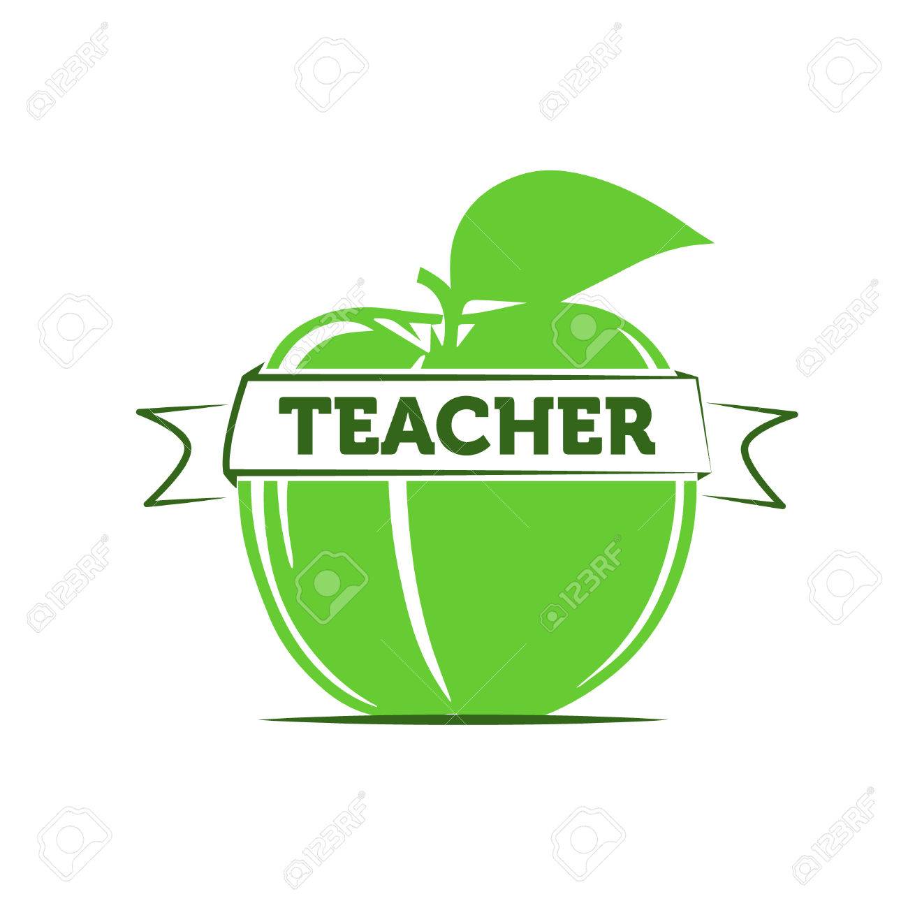 apple as a symbol of a teacher teaching royalty free cliparts symbol for teacher