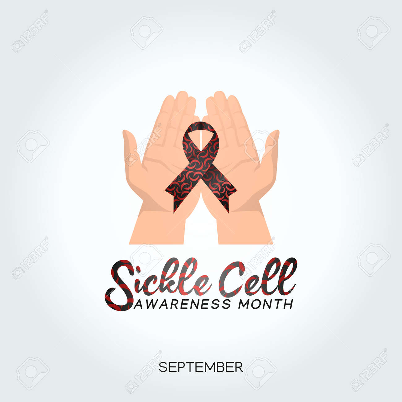 Vector Graphic Of Sickle Cell Awareness Month Good For Sickle Cell  Awareness Month Celebration. Flat Design. Flyer Design.flat Illustration.  Royalty Free SVG, Cliparts, Vectors, and Stock Illustration. Image  174352016., image size:1300x1300