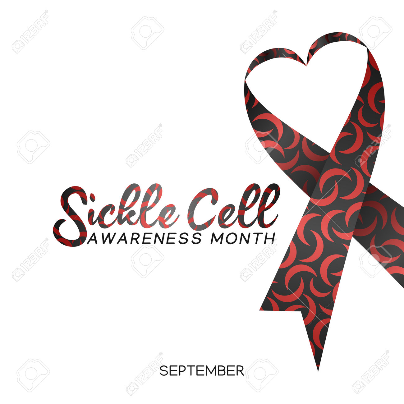 Vector Graphic Of Sickle Cell Awareness Month Good For Sickle Cell  Awareness Month Celebration. Flat Design. Flyer Design.flat Illustration.  Royalty Free SVG, Cliparts, Vectors, and Stock Illustration. Image  174352017., image size:1300x1300
