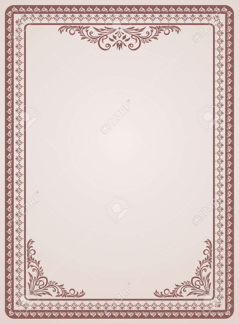 certificate template vintage background royalty free cliparts