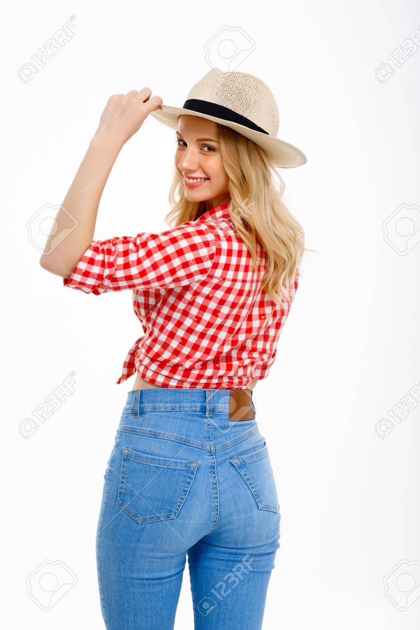 country girl in jeans