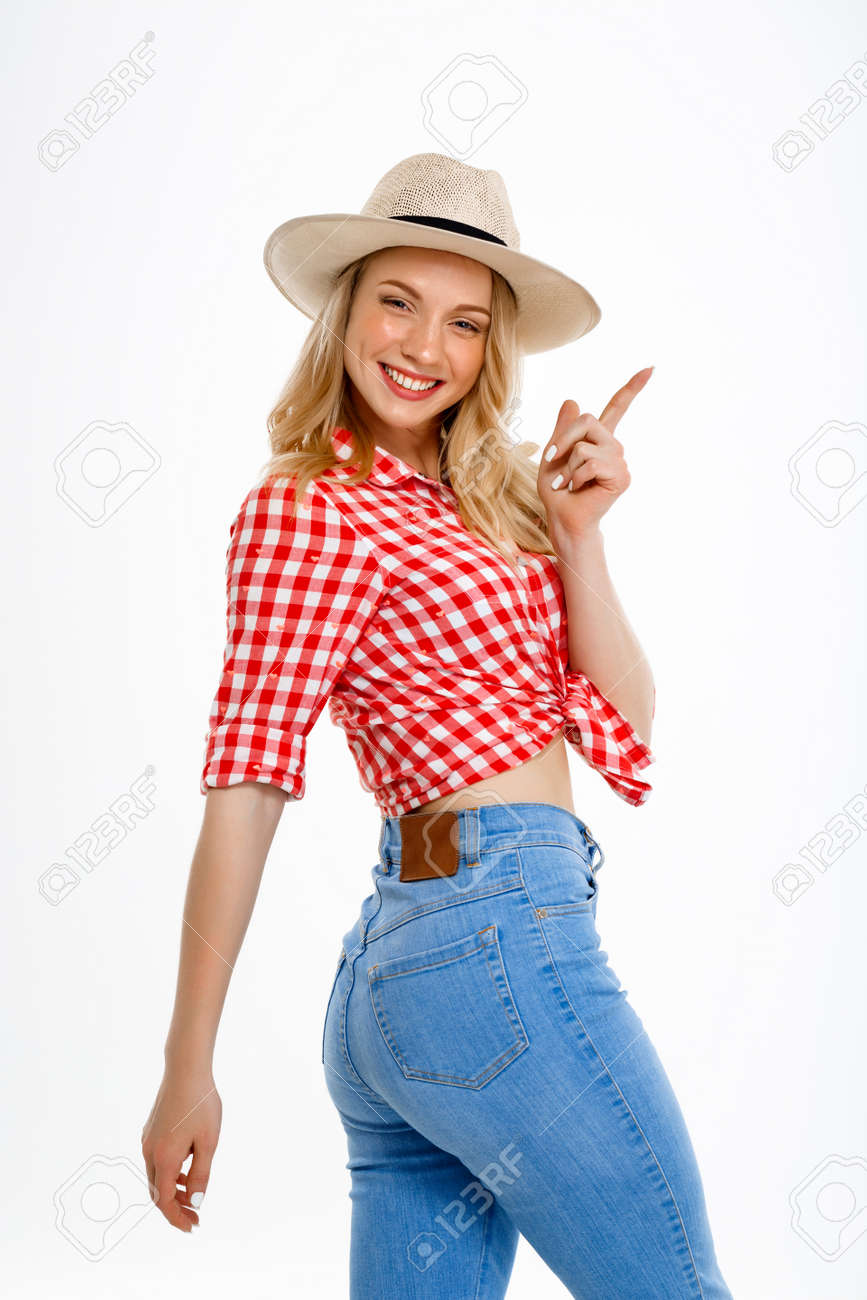 country girl in jeans