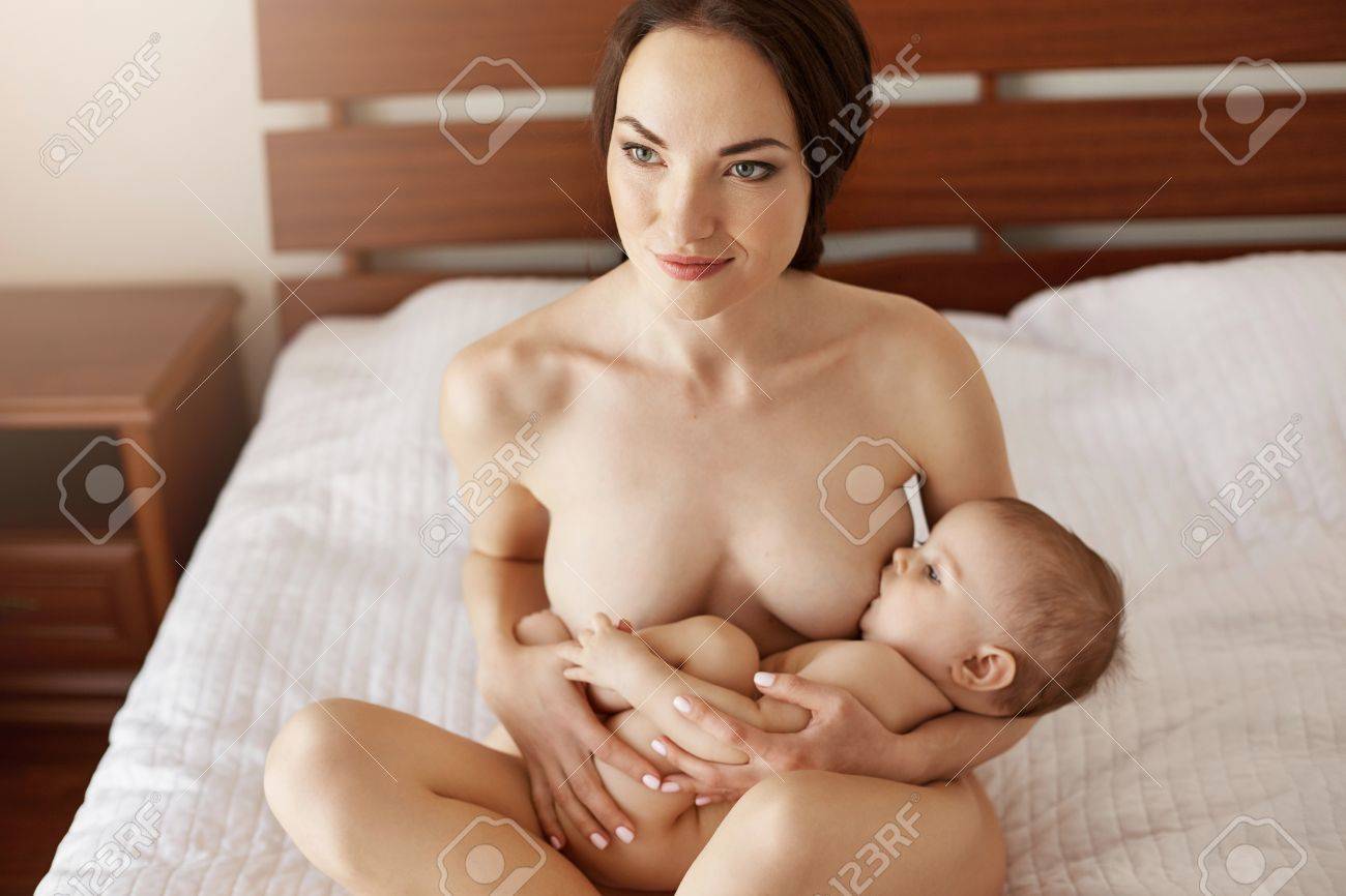 Mom bed nude Young Attractive Nude Mom Breastfeeding Hugging Her Newborn Baby Smiling  Sitting On Bed At Home. Stock Photo, Picture and Royalty Free Image. Image  81215556.