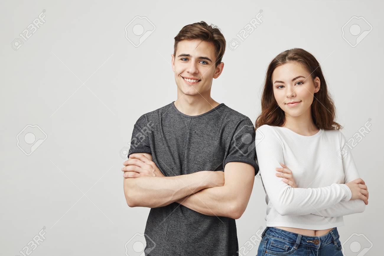 picture of two friends standing next to each other they finally