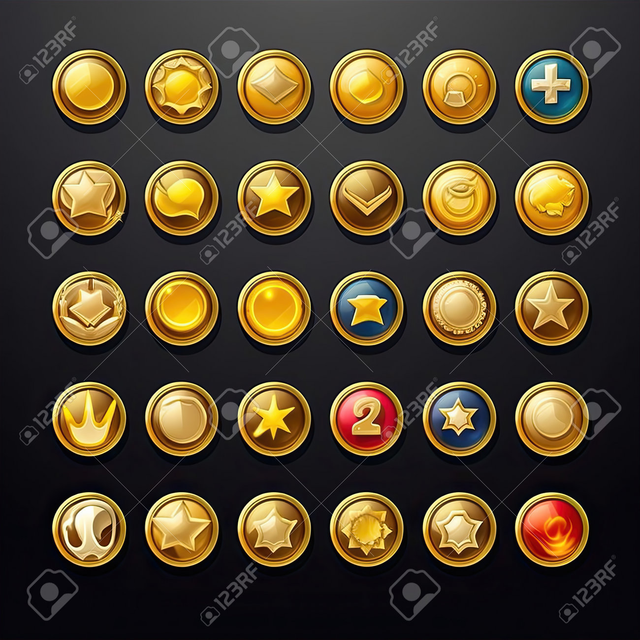 キャッシュゴールドコインゲームAIが生成されました。富の銀行、シンボル記号、金融光沢のある現金金貨ゲームのイラストの写真素材・画像素材 Image  204054687