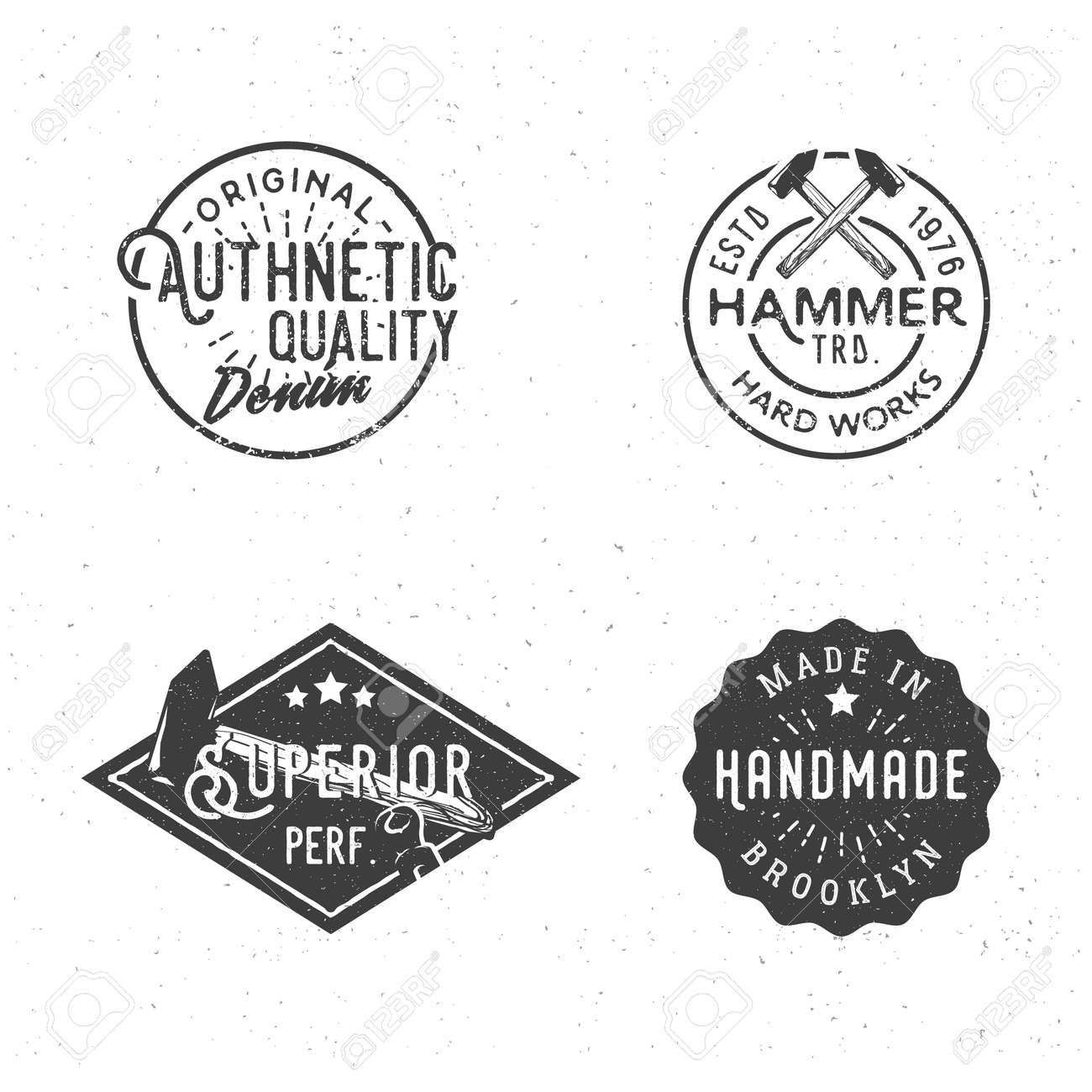 vintage labels in retro old fashioned style vintage templates