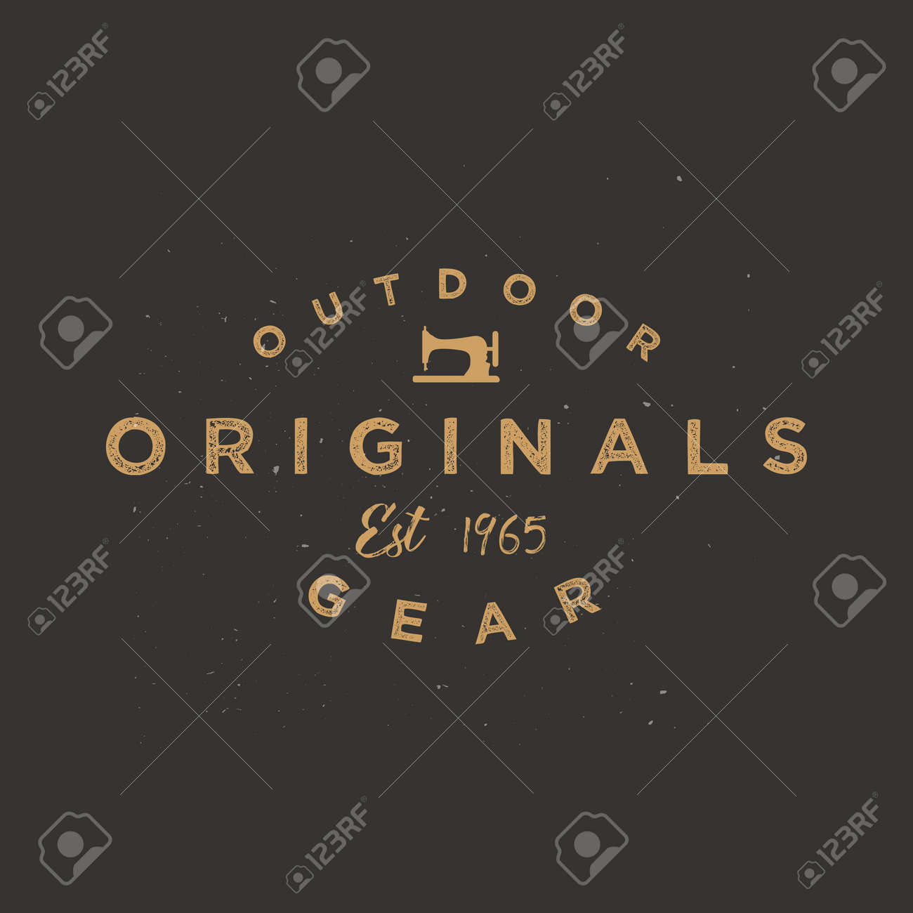 vintage clothing label apparel badge minimal and simple retro retro design clothing