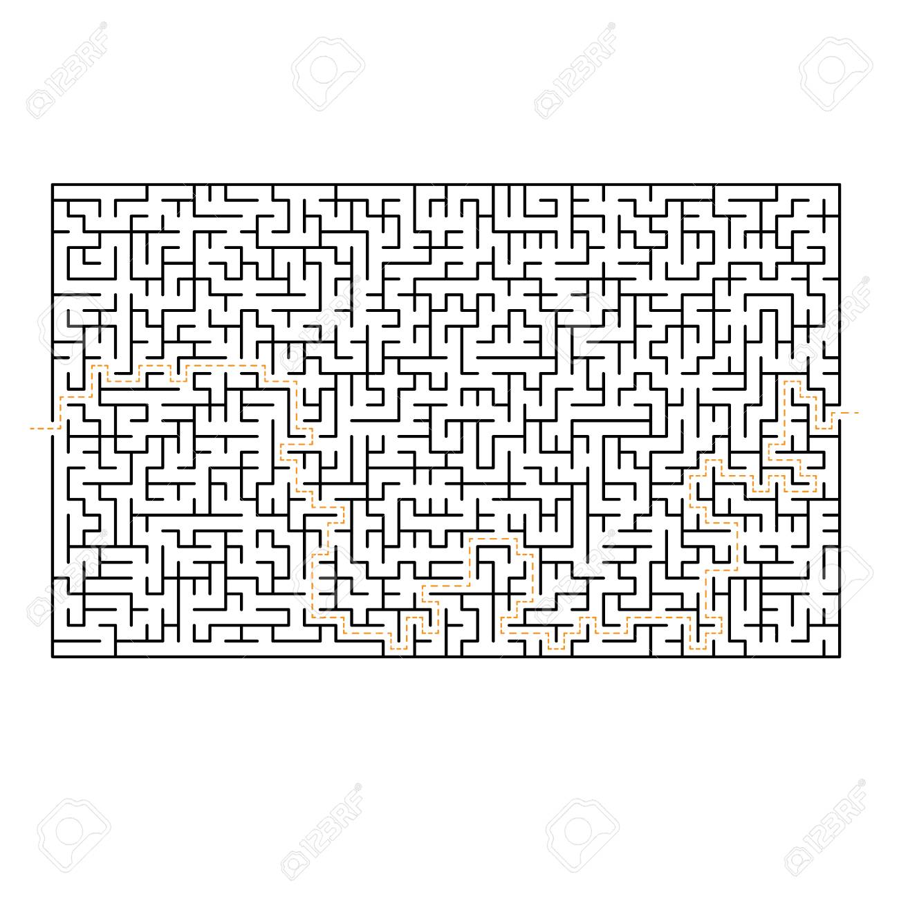 Gran Juego De Laberinto Laberinto Dificil Aislado Sobre Fondo Blanco Ilustraciones Vectoriales Clip Art Vectorizado Libre De Derechos Image 99466058