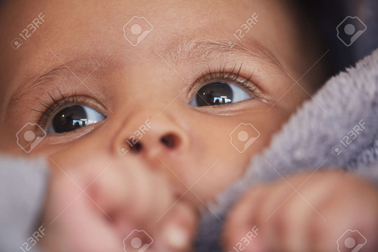 mixed babies with hazel eyes