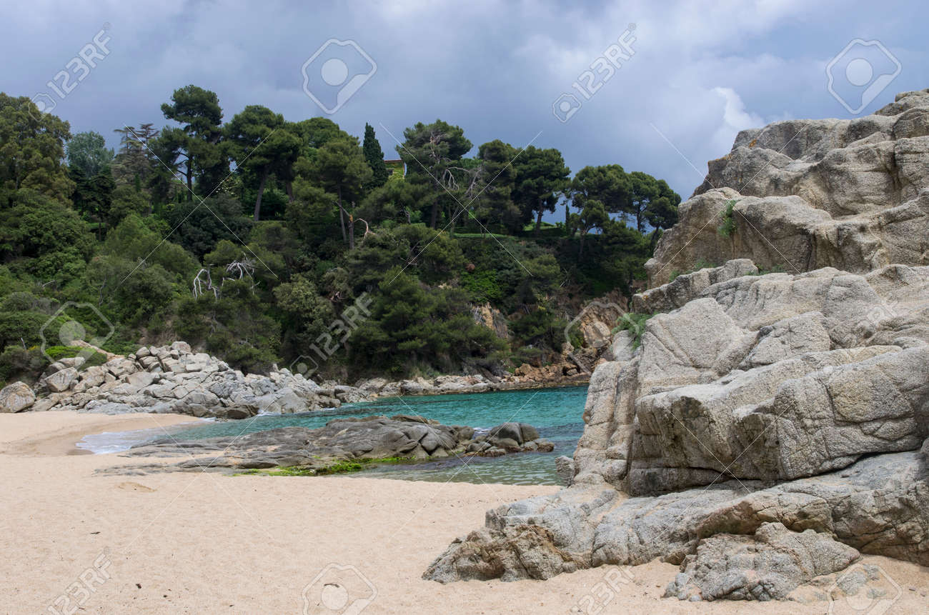 Small beach on the coast of spain - 146830925 Small beach on the coast of spain - 146830925