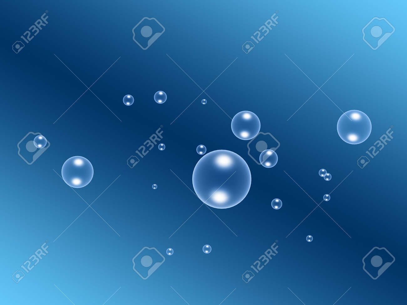 bubbles float on dark blue background bubbles float