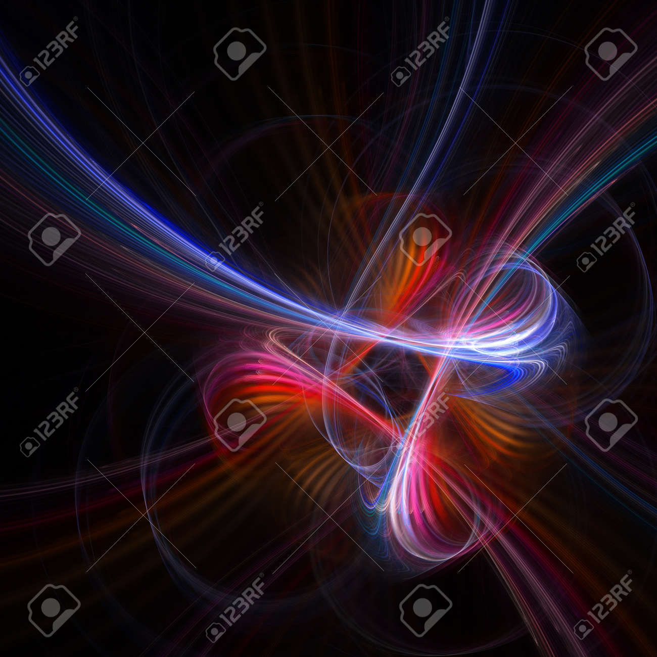 カオス カラフルな暗い背景に光をオンに の写真素材 画像素材 Image